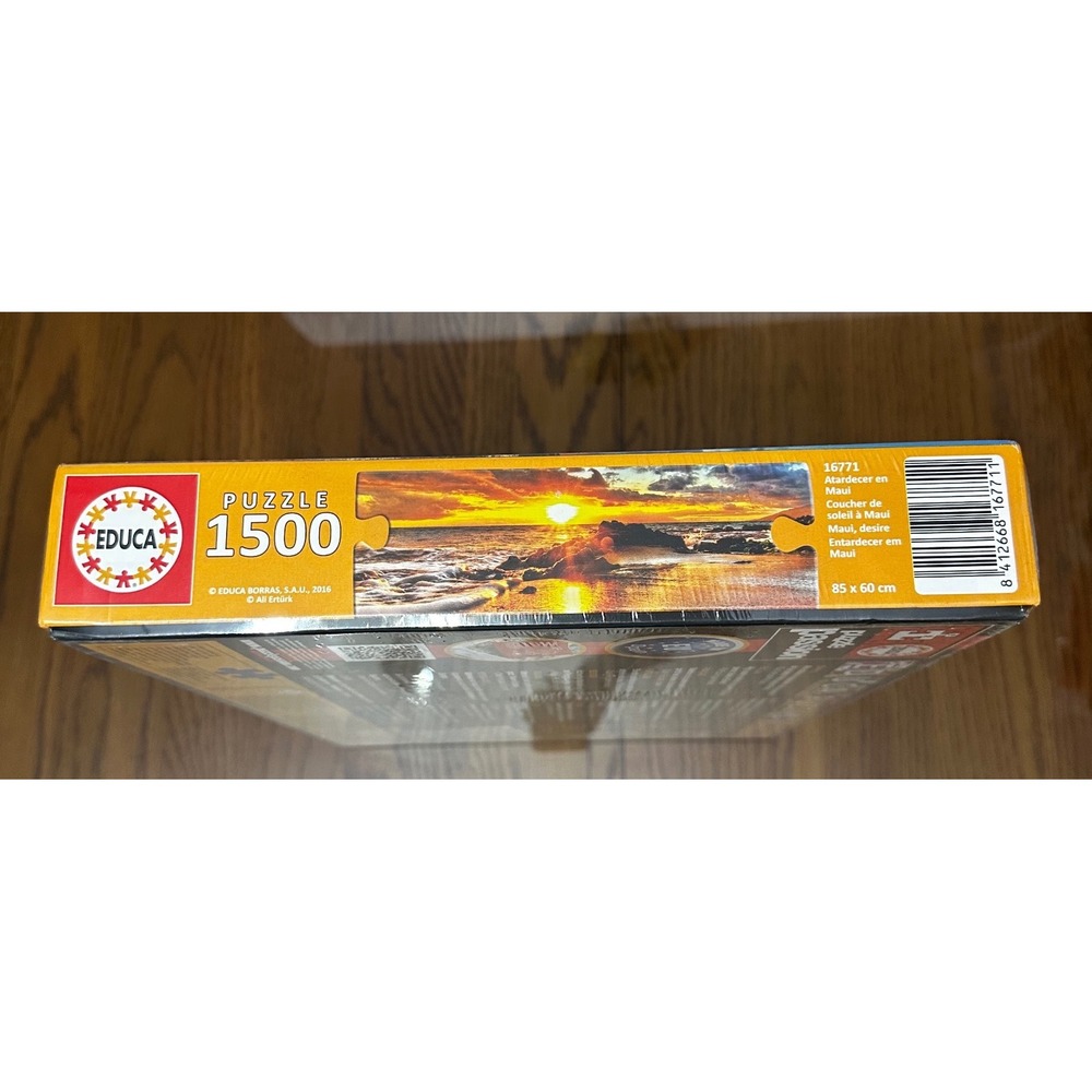 Educa 1500 Piece Jigsaw Puzzle Sunset in Maui 16771 Made in Spain New Sealed - Picture 2 of 3